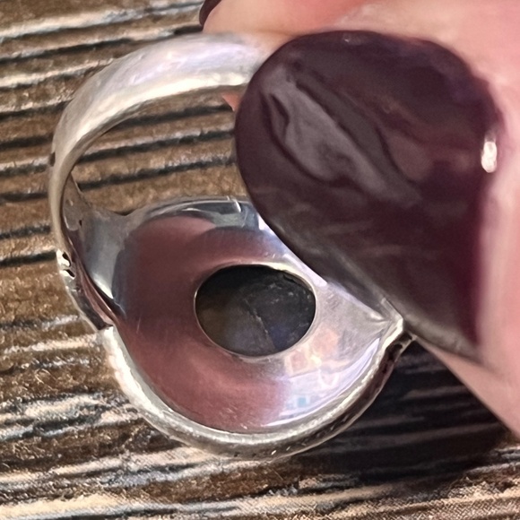 Gemstone Ring Labradorite 925 Silver “Omara” (Size 6) - Picture 8 of 10